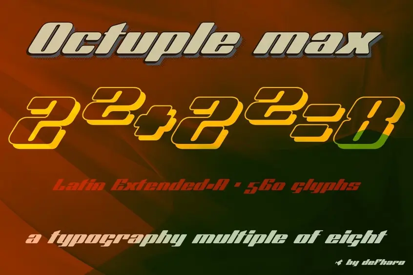 Octuple Max Font