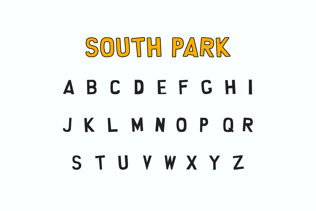 South Park Logo Font, The South Park Title Font