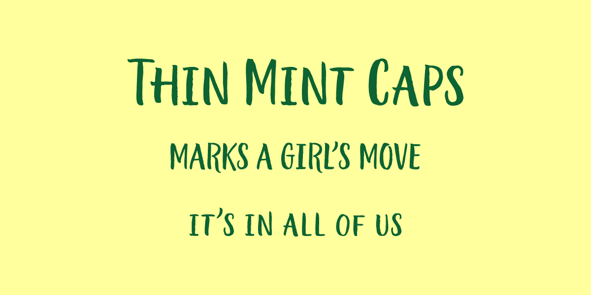 Thin Mint Caps