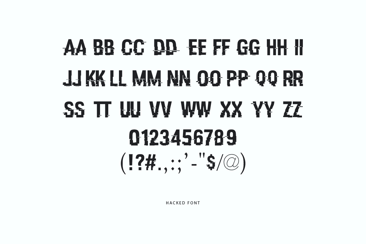 HACKED Font Preview