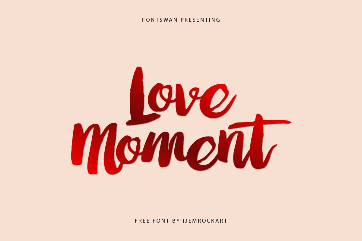 Love Moment Font Thumbnail