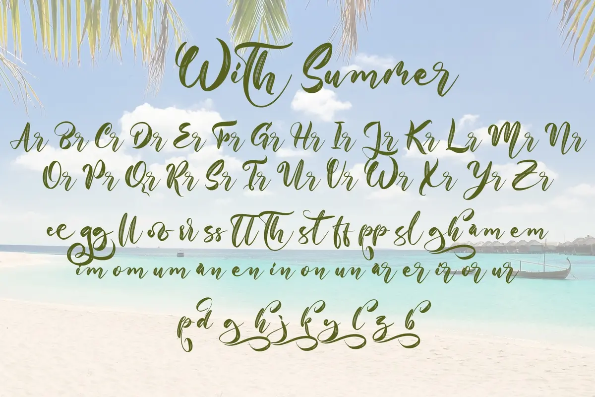 With Summer Font Preview (7)