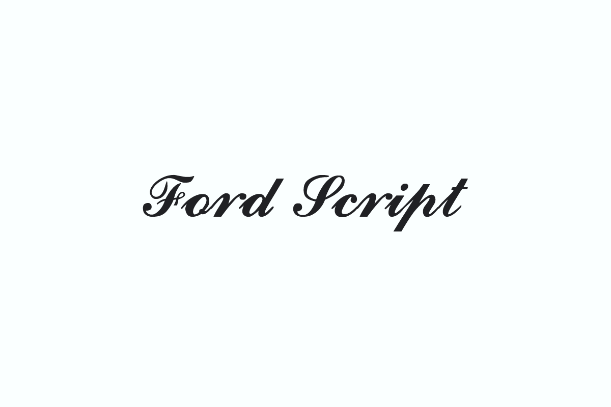 Ford Script Font