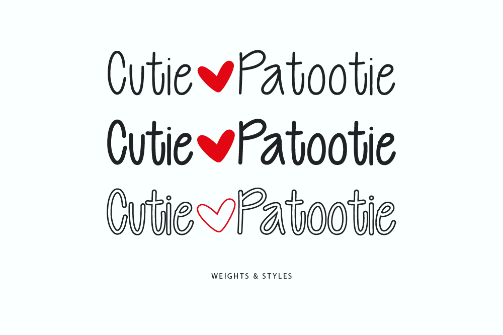Cutie Patootie Font Preview (5)