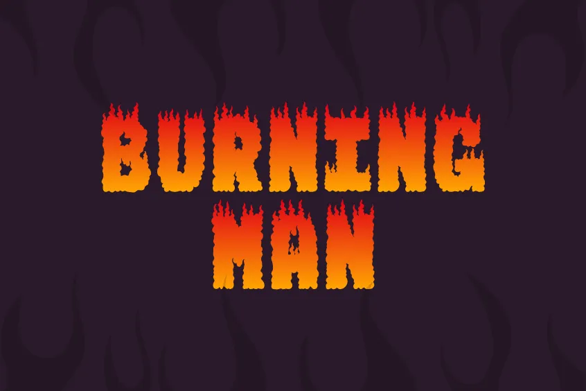 Burning Man Font