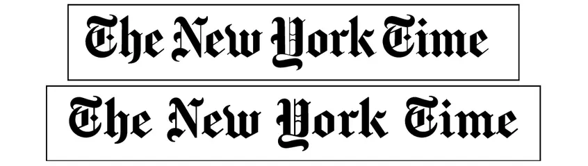 New York Times masthead