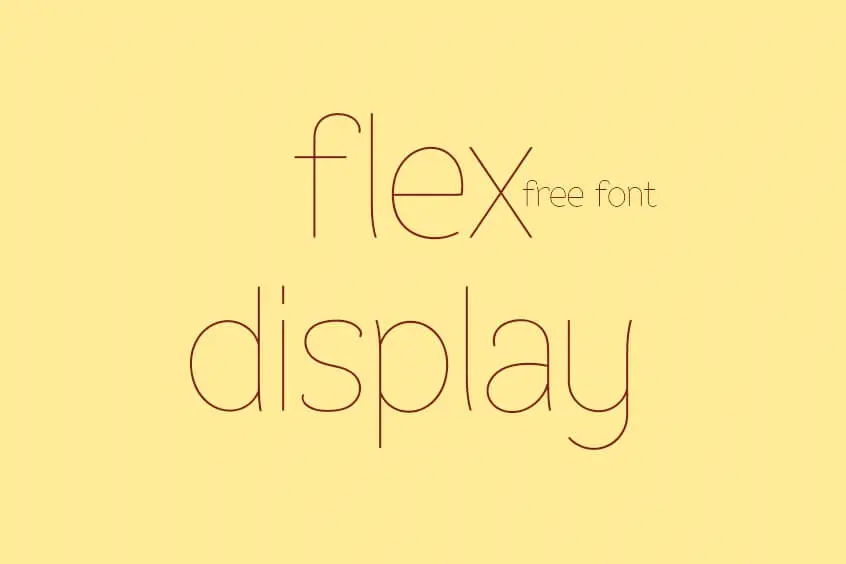 Flex Display Font