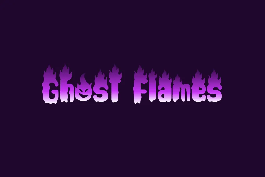 Ghost Flames Font