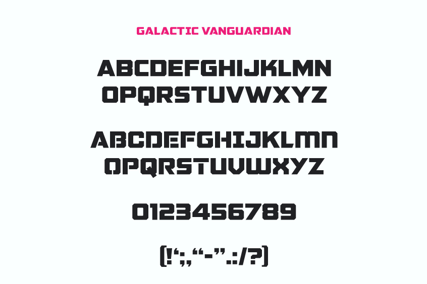 Guardians of the Galaxy Font