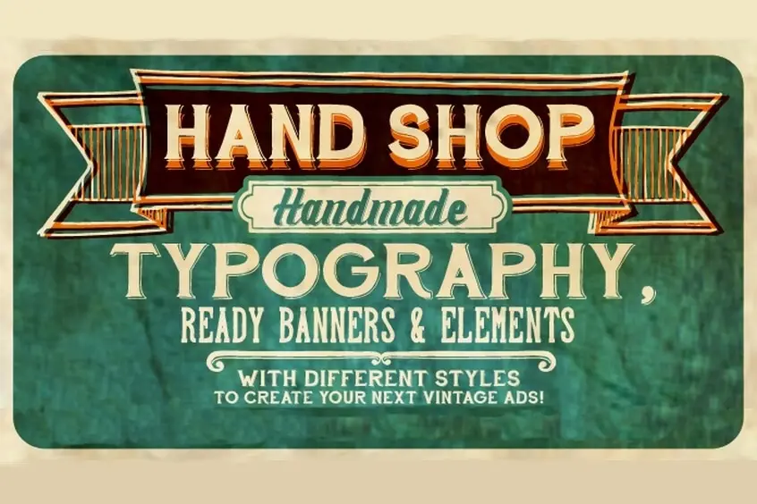 Hand Shop Typography C30 font
