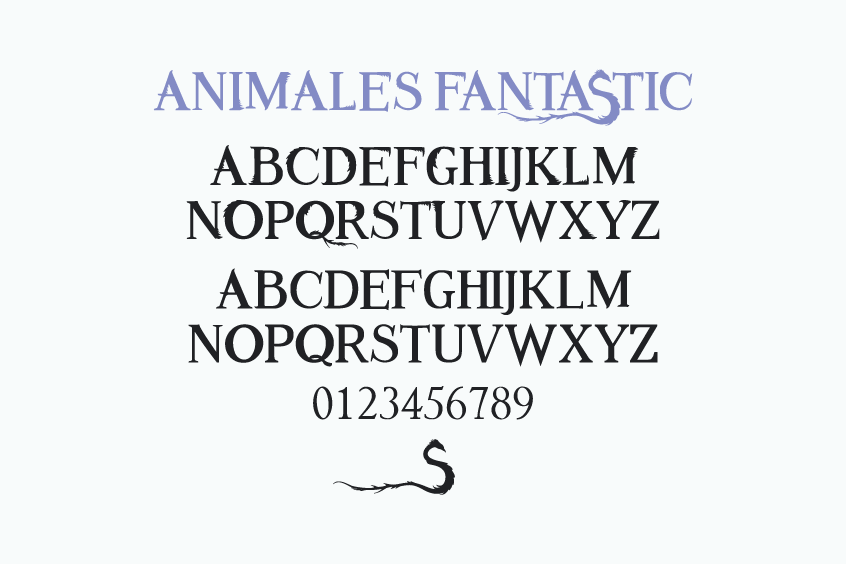 fantastic beasts Font