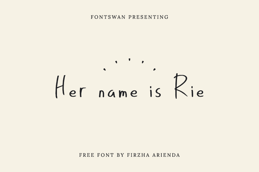 Her name is Rie Font