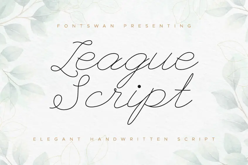 League Script Font
