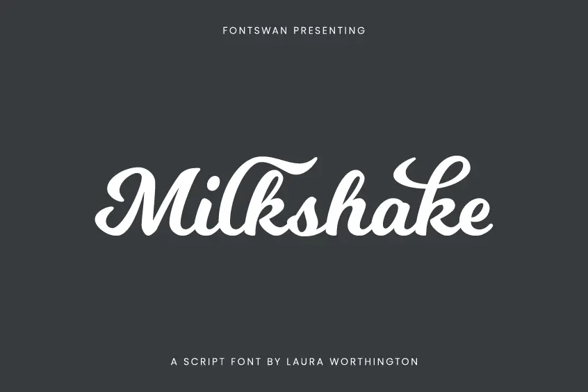 Milkshake Font Free Download | Fontswan