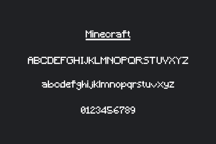 Minecraft letters