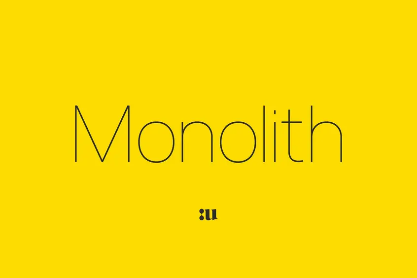 Monolith Font