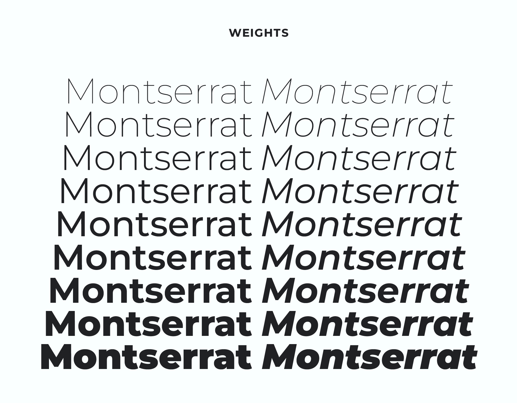 Montserrat Font Pairing