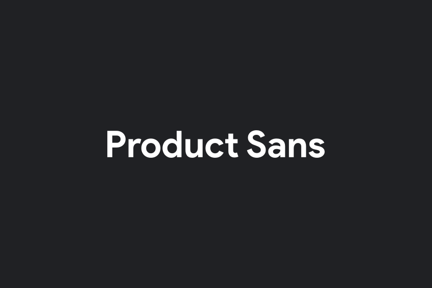 Product Sans Font