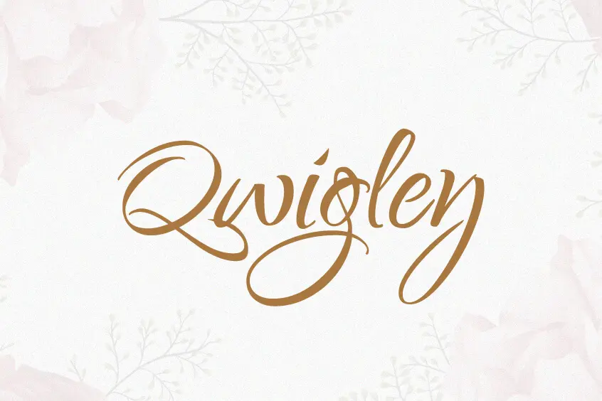 Qwigley Font