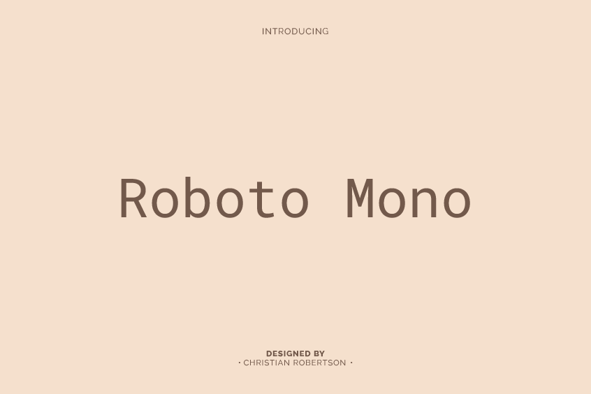 Roboto Mono Font