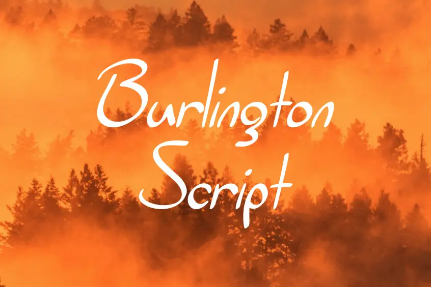 SF Burlington Script Font