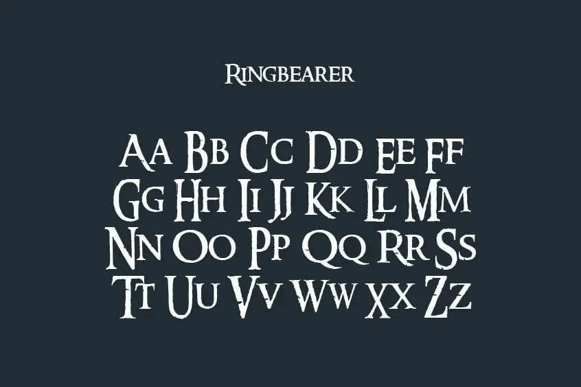 The Lord of the Rings Font, LotR font