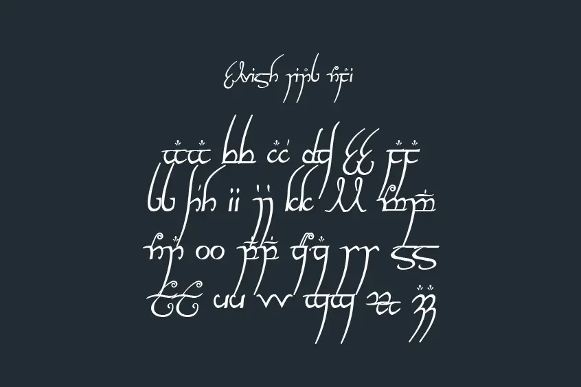 The Lord of the Rings Font