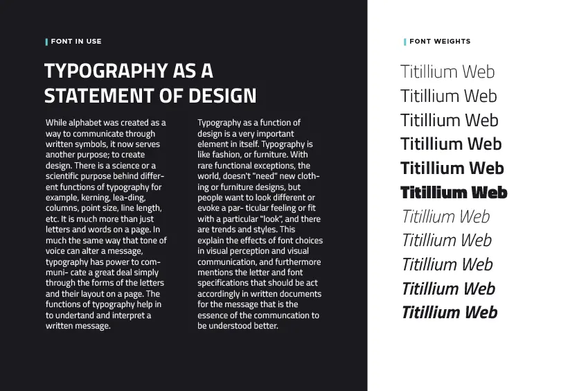 Titillium font