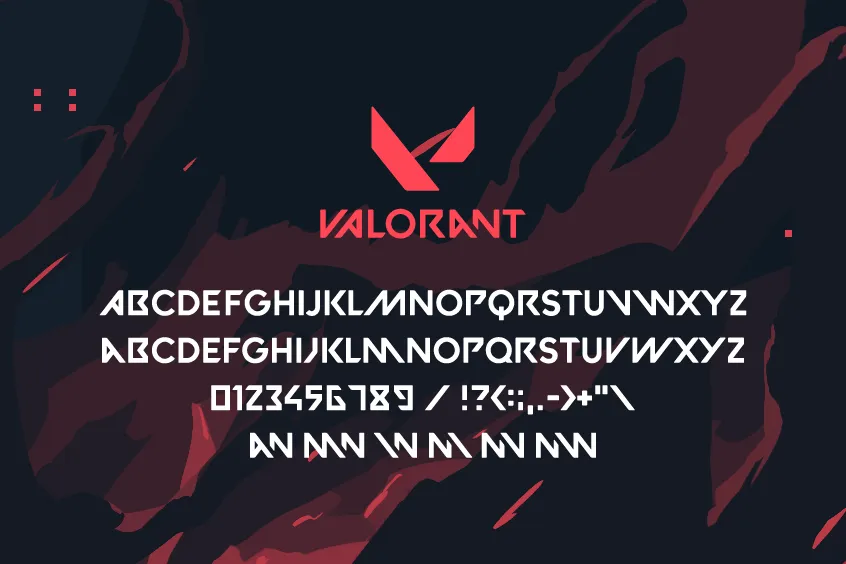 Valorant Font logo