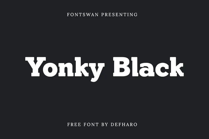 Yonky Black Font
