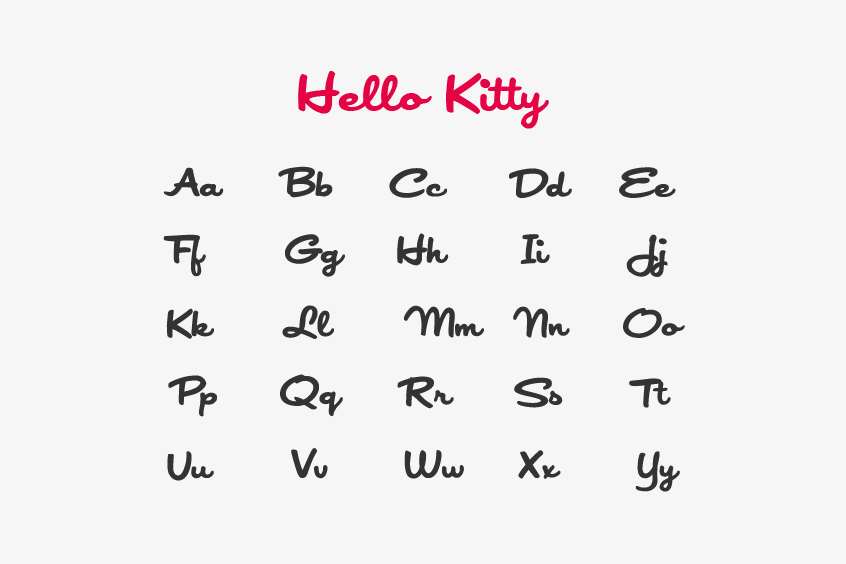 Similar to Hello Kitty font