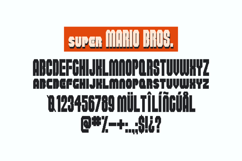 Super Plumber Brothers Font
